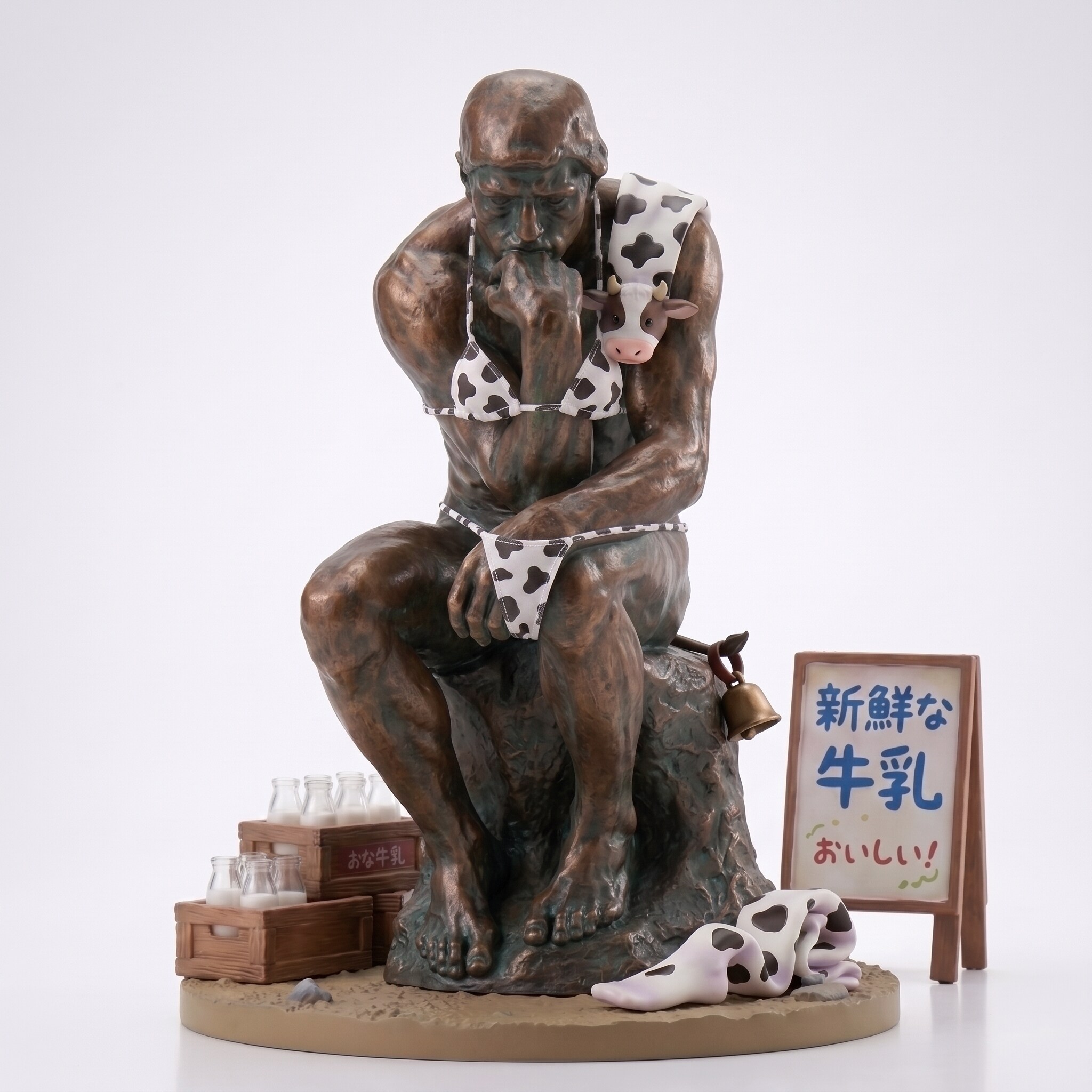 思考の牛ビキニ