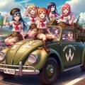 ラブライブキャラとワーゲンビートル軍用車 4枚目
