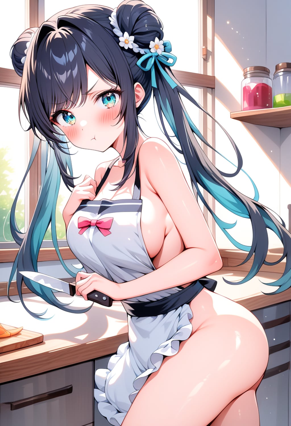 うちの子たちのエプロン姿