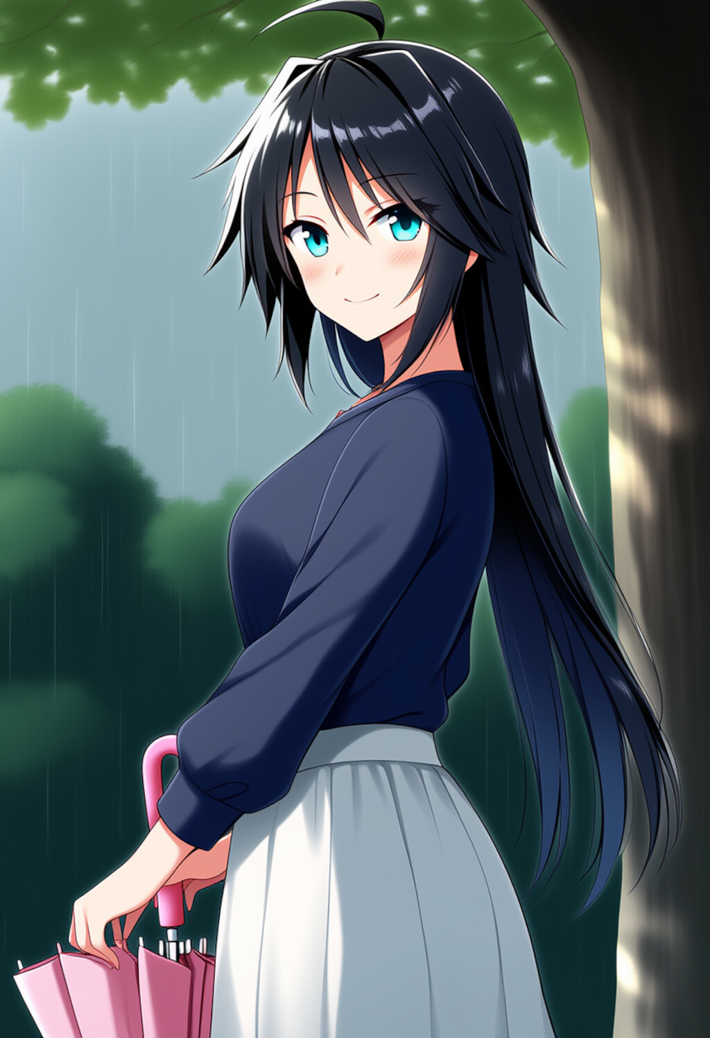 加古さん　雨宿り