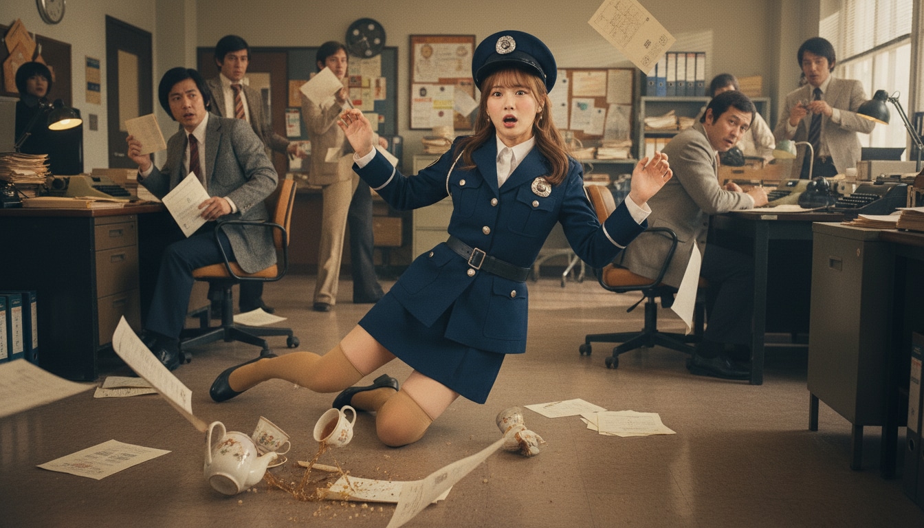 お茶汲み婦警（ドジ）（太陽にほえろ風） | の人気AIイラスト・グラビア