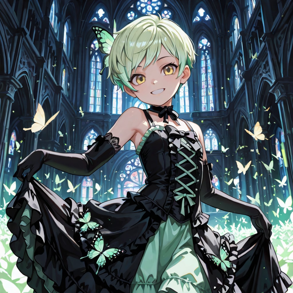 エルボーグローブ（うちの子：エメラルド） | の人気AIイラスト・グラビア