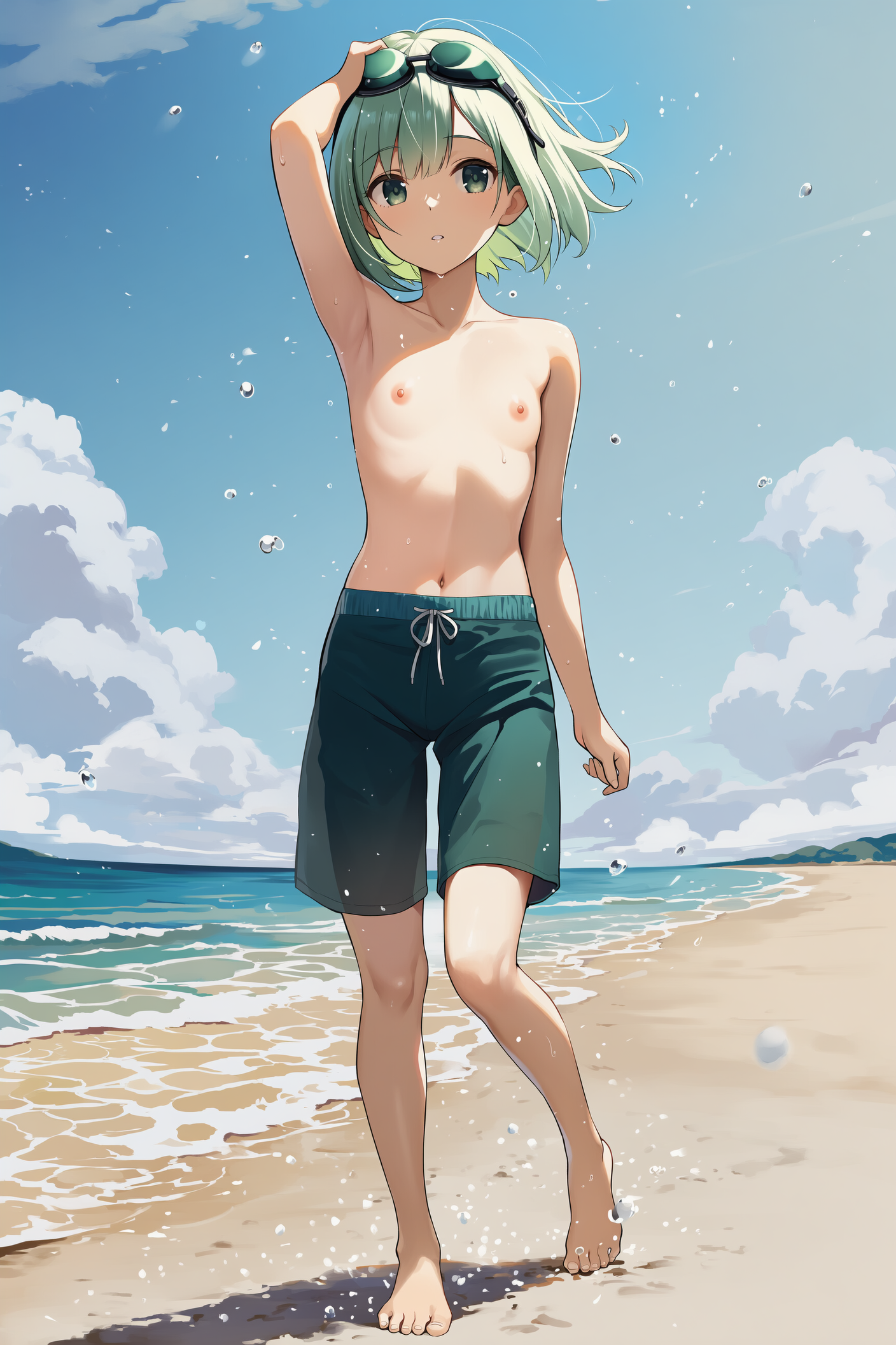 海辺の美少年(?)