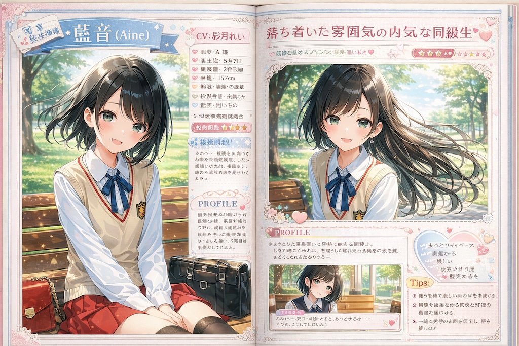 藍音ちゃんの攻略本