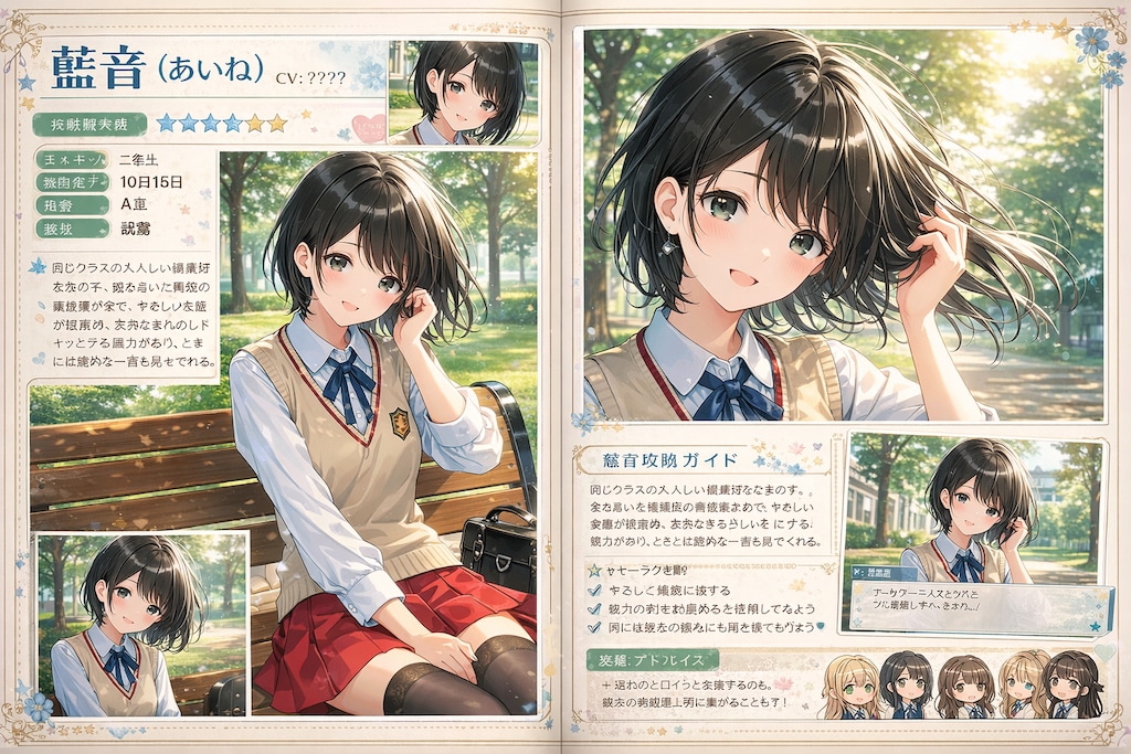 藍音ちゃんの攻略本