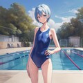スクール水着の女の子３ 12枚目
