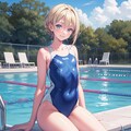 スクール水着の女の子３ 9枚目