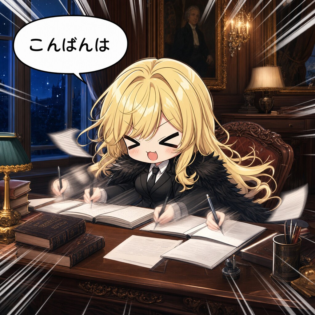 ノートに筆記とエリザベス | の人気AIイラスト・グラビア