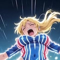 （これが超次元ハイレグ美少女消滅サッカーだっ！パラパラ疑似アニメ♪）正義（性技）の必殺シュートをハイレグ股間にうけ身悶えながら消滅する悪のハイレグサッカー選手💦 8枚目