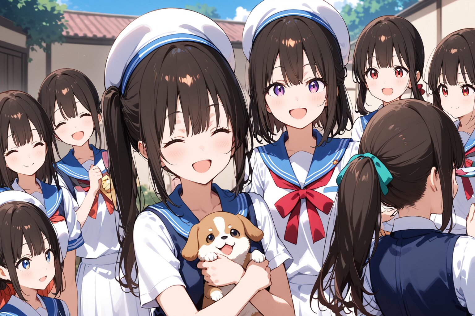 笑顔の輪と、小さな命 | の人気AIイラスト・グラビア