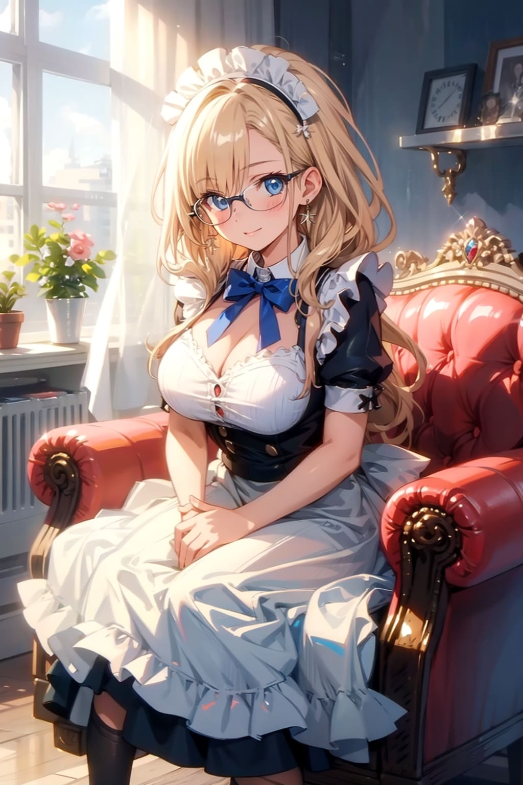 メガネ美少女メイド