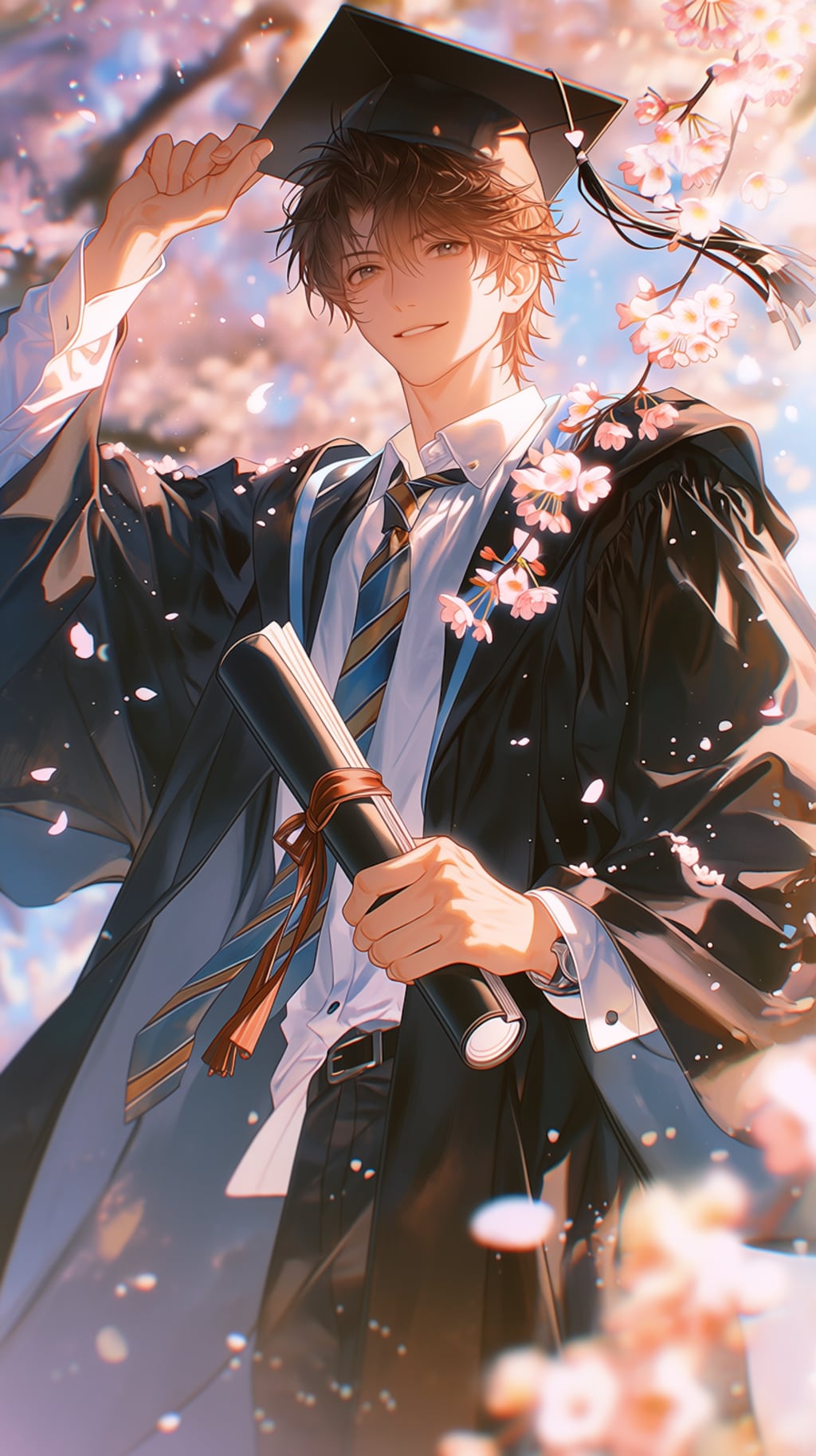 青年の春の卒業🎓🌸