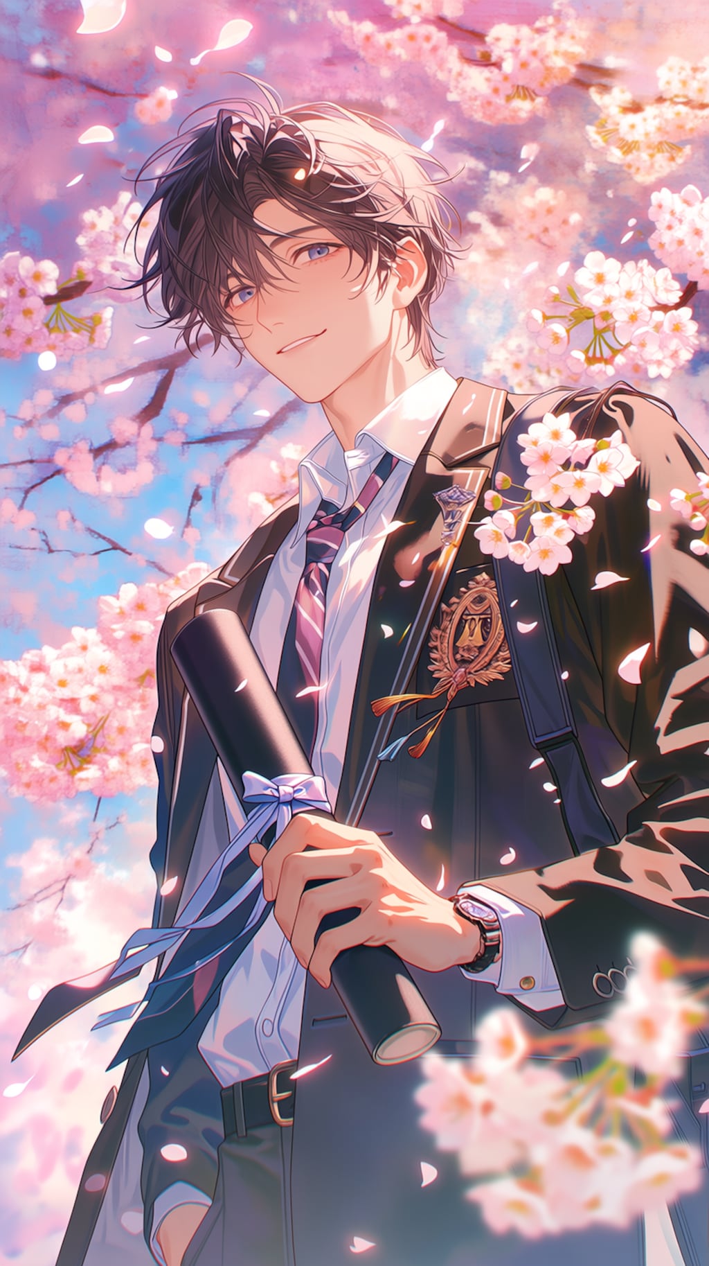 青年の春の卒業🎓🌸