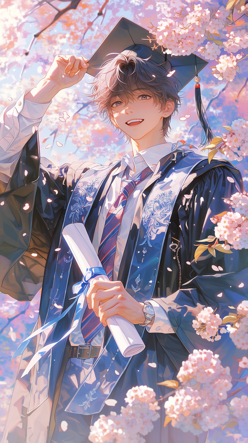 青年の春の卒業🎓🌸