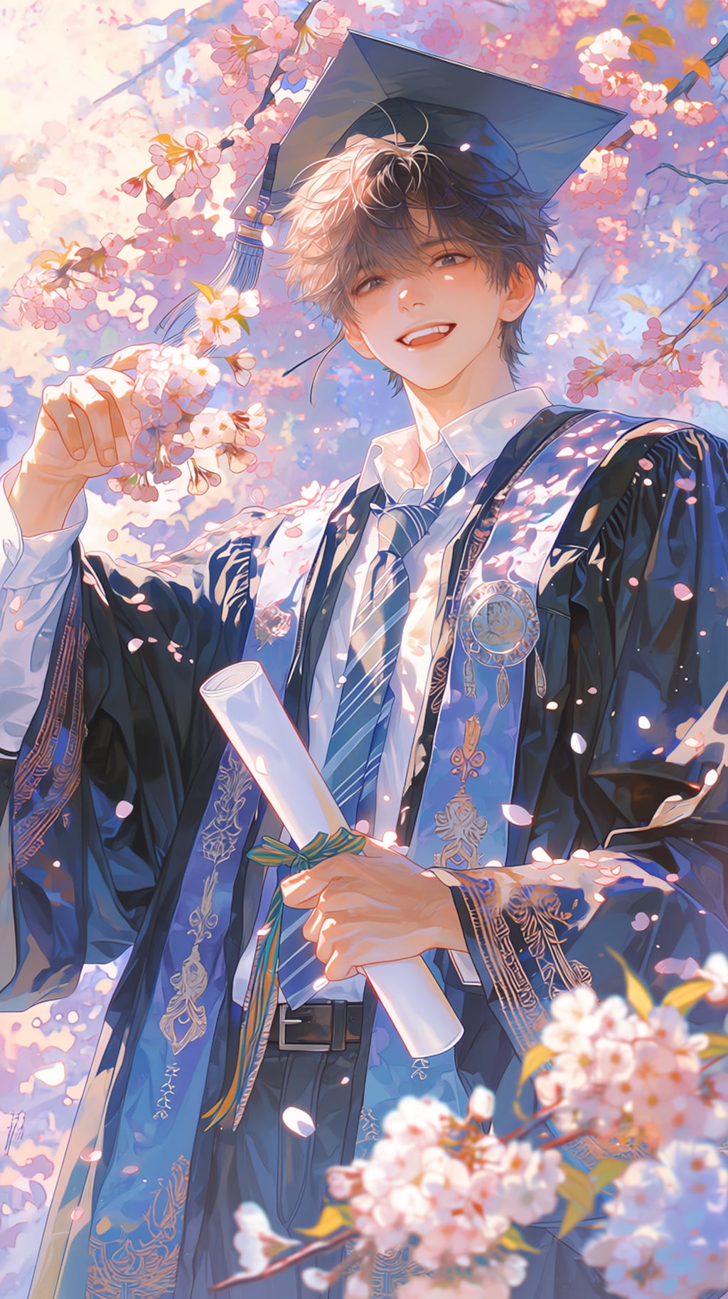 青年の春の卒業🎓🌸