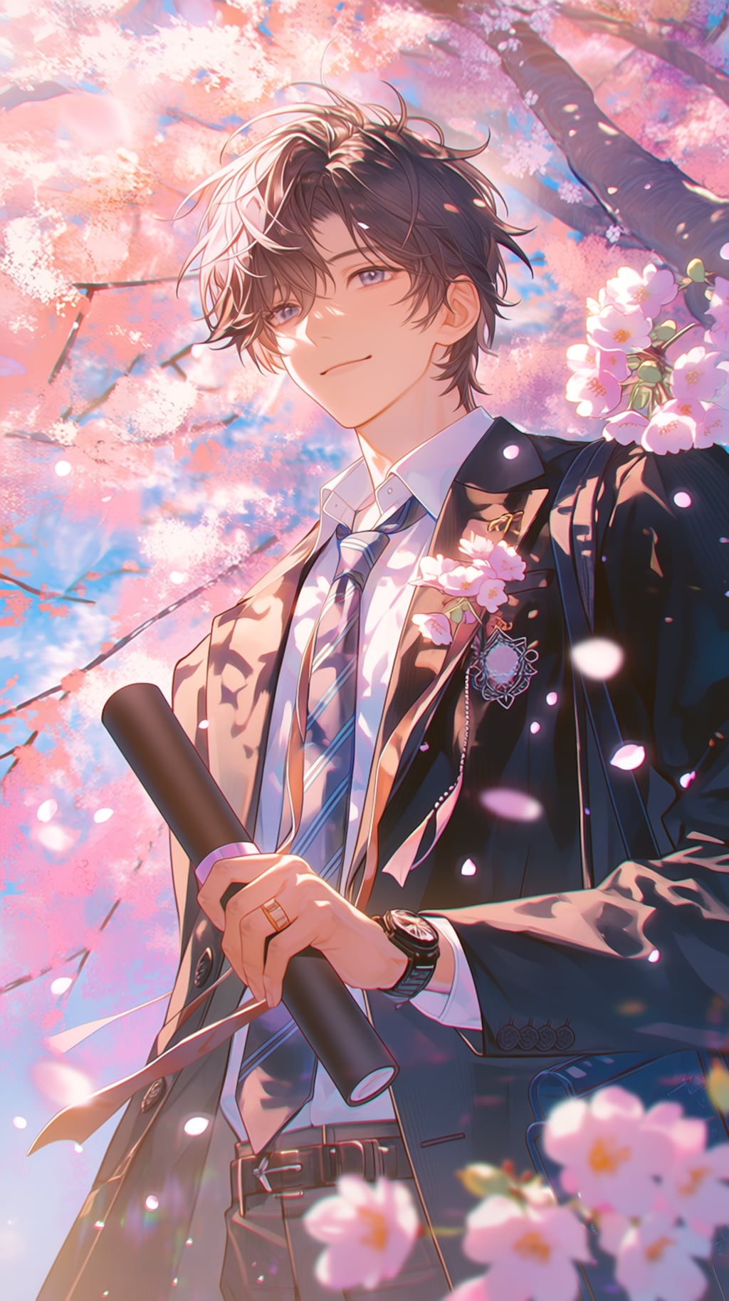 青年の春の卒業🎓🌸