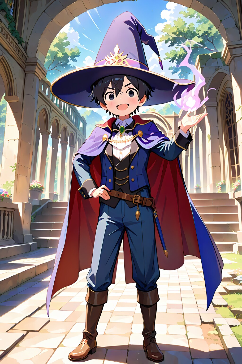 大きな青年男性魔導師26.5.14-2 | の人気AIイラスト・グラビア