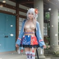 和風メイド風コスプレ 3枚目