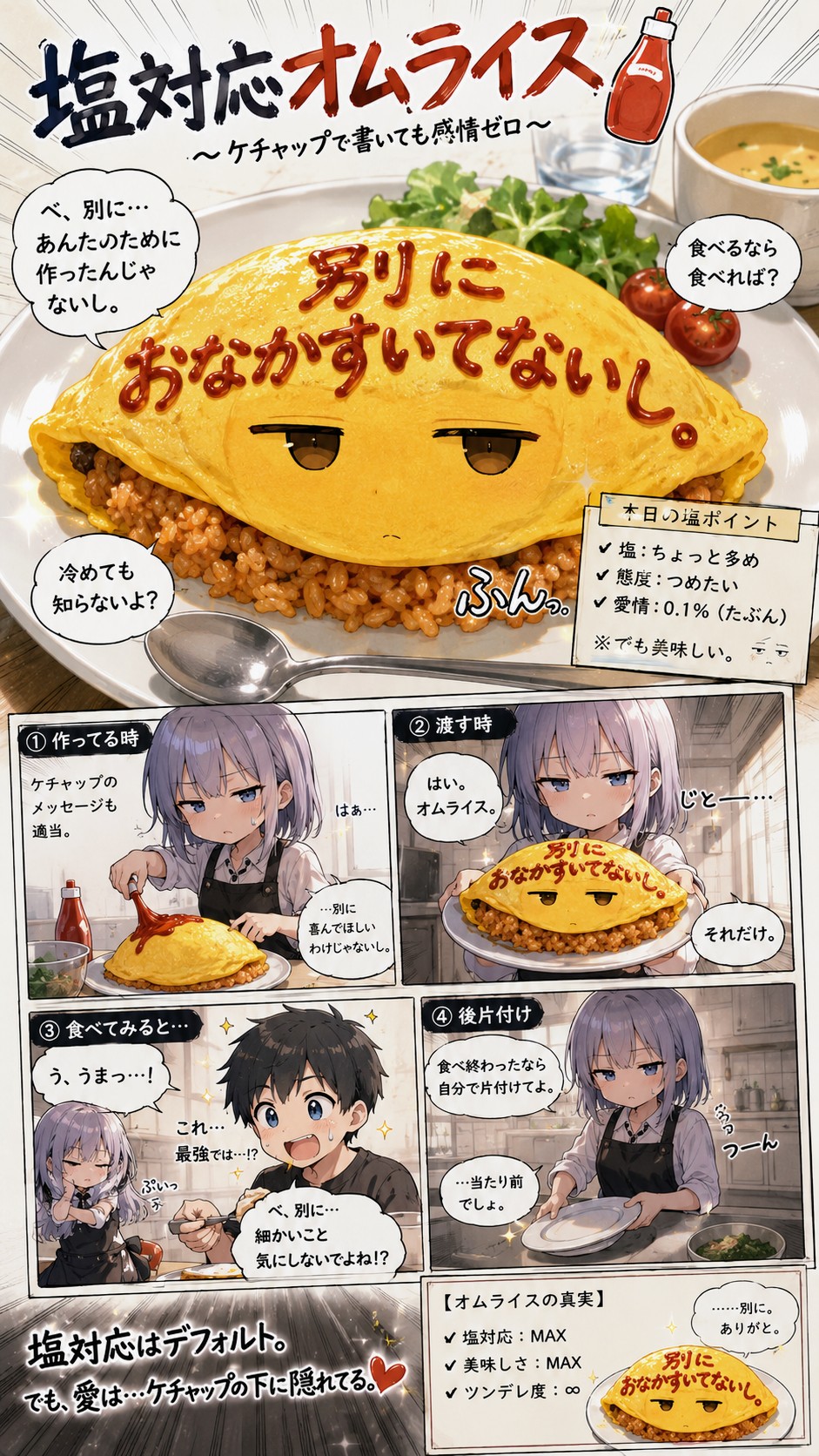 塩対応オムライス
