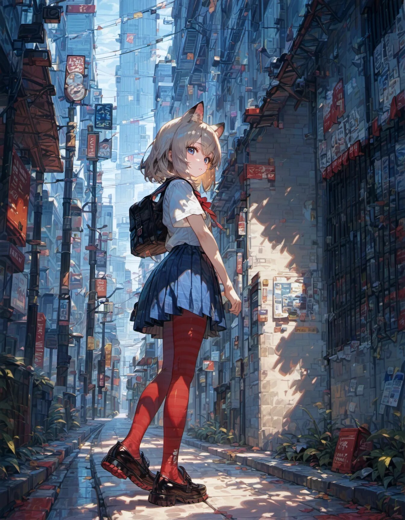 Lost in the Concrete Canyon | の人気AIイラスト・グラビア