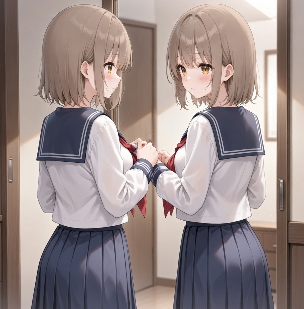 「準備おっけー！今日も楽しく一日をがんばろう♪」 | の人気AIイラスト・グラビア