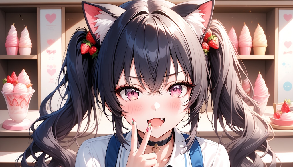 うちの子たちのアイスクリーム・ネイルアート