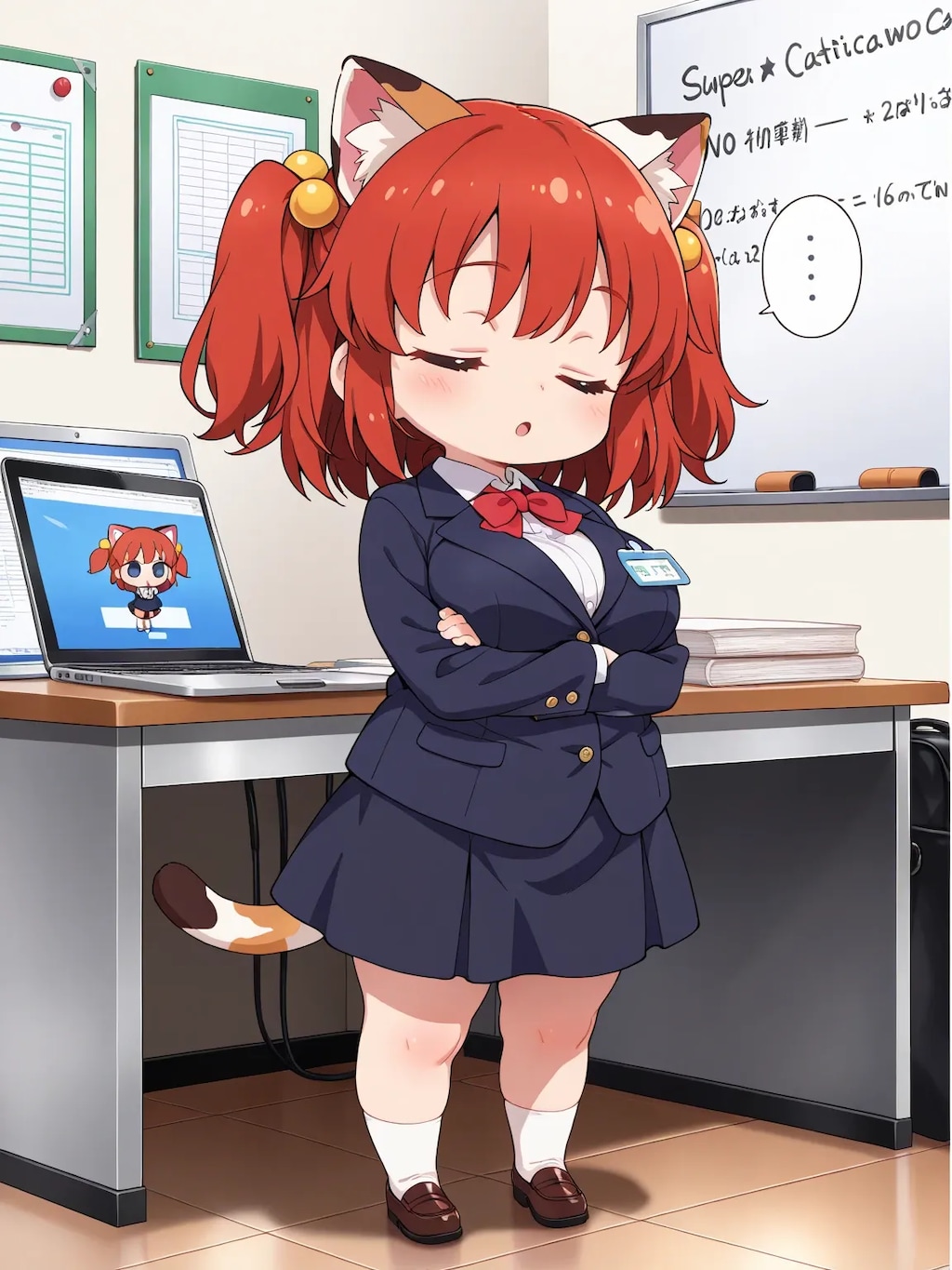 仕事中・・・！