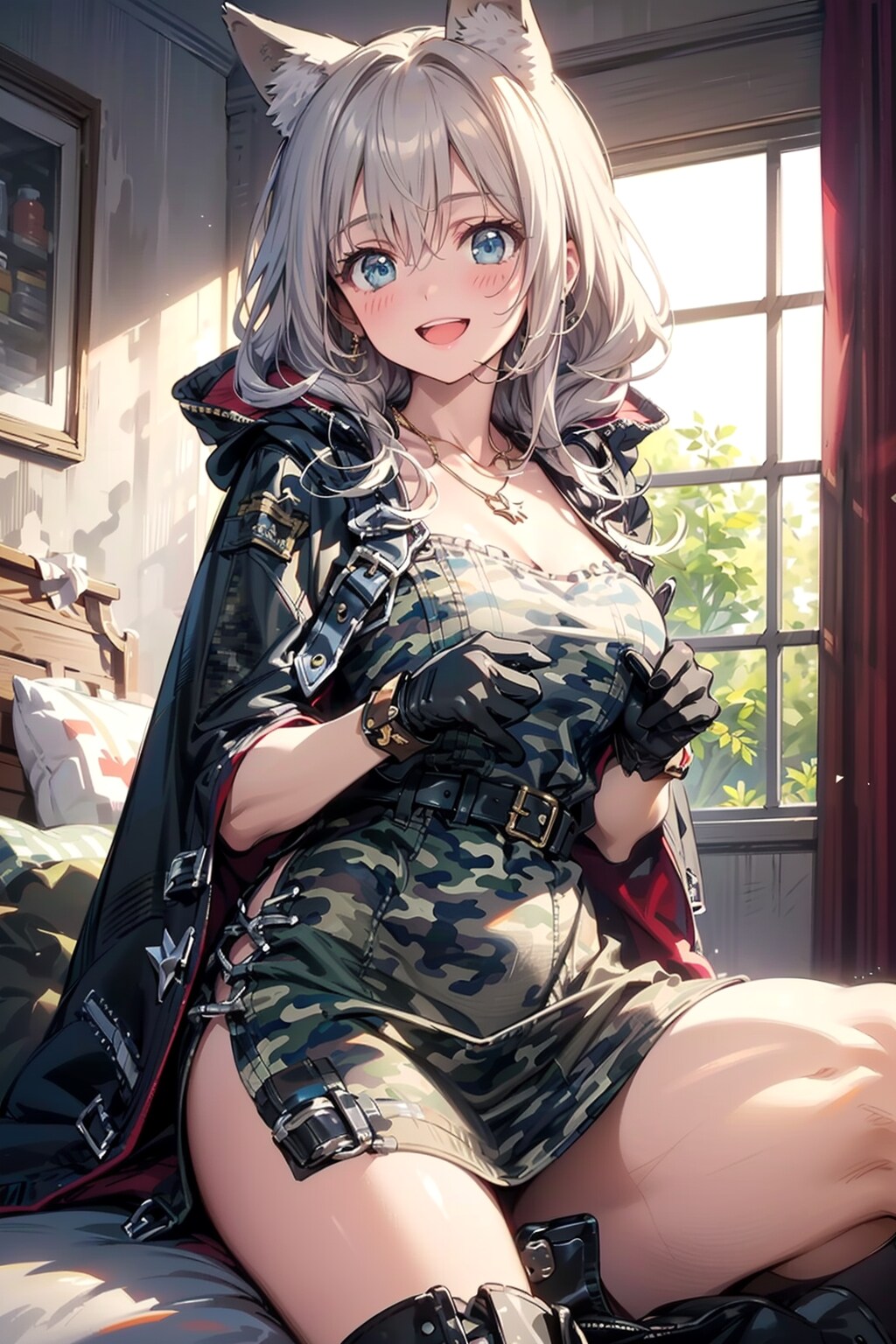 8月13日「世界オオカミの日」記念🎉🎊 カモフラウルフちゃんのカモフラコーデ集🐺