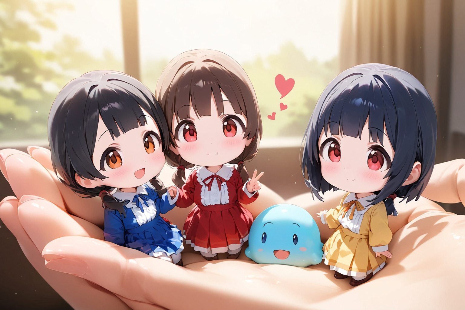 手前が左手で、奥が右の人差し指だと思う。 | の人気AIイラスト・グラビア