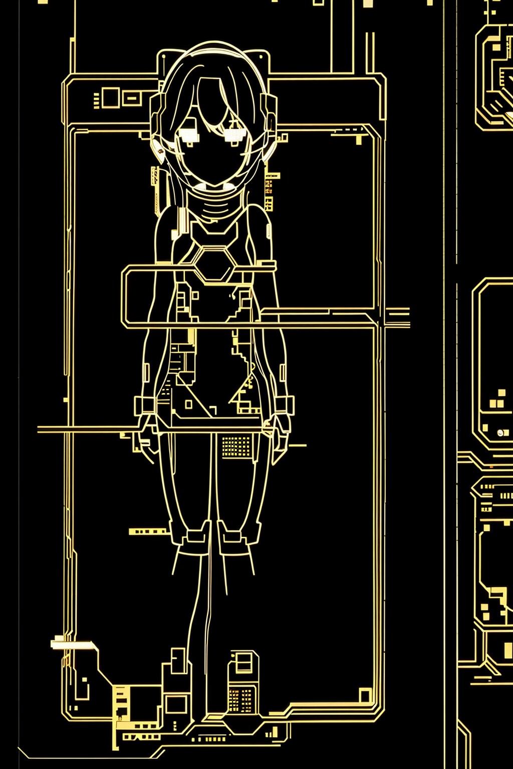electronic circuit board android human