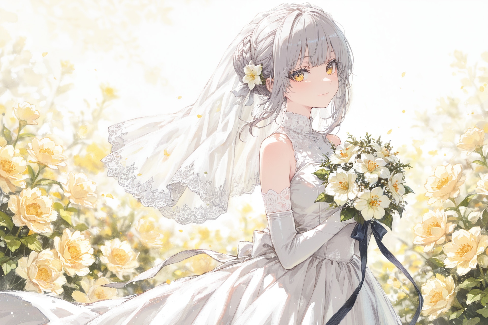 看板娘　flowers