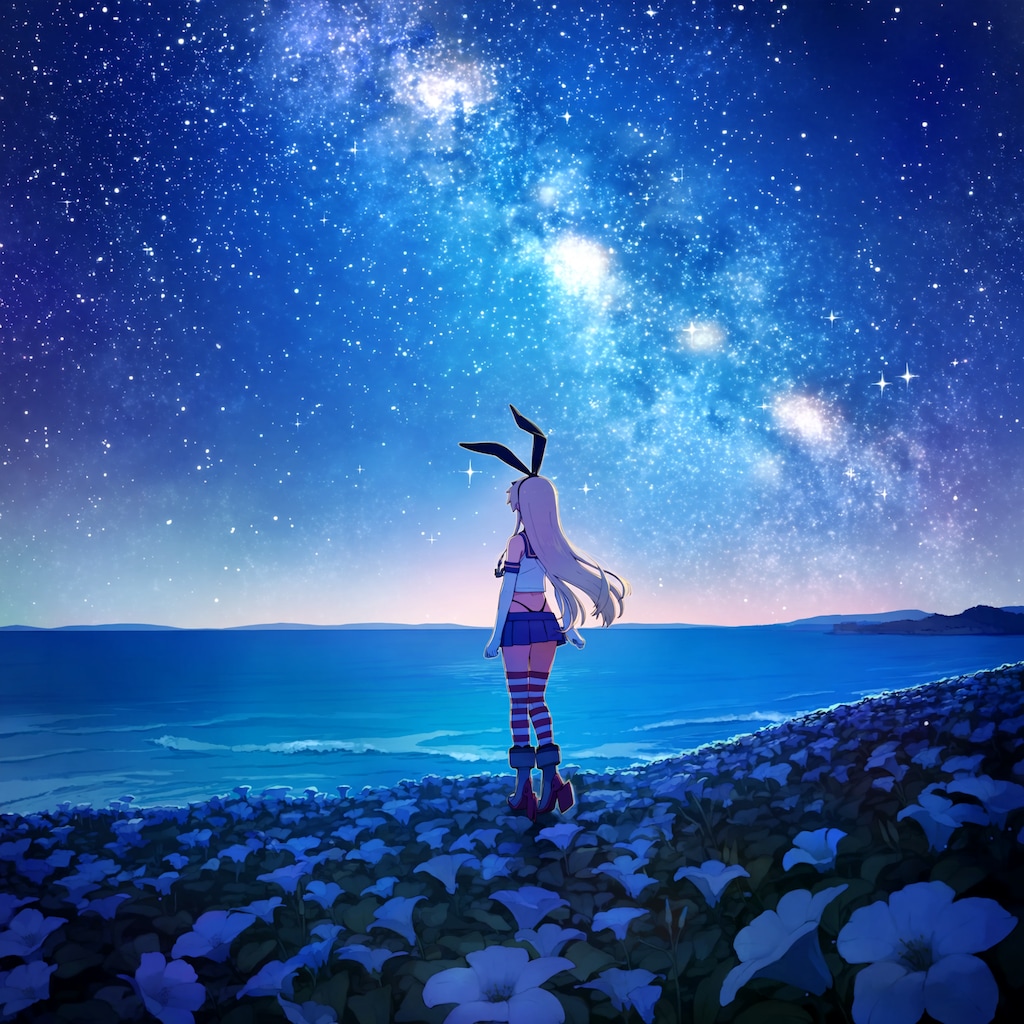 星空と島風