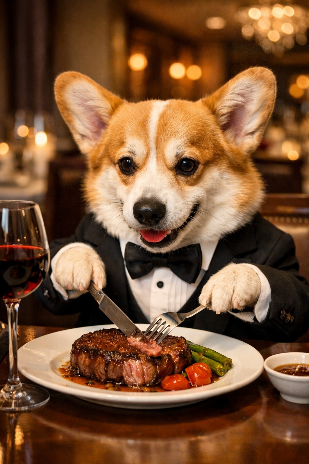 【コギたん】豪華ディナー | の人気AIイラスト・グラビア