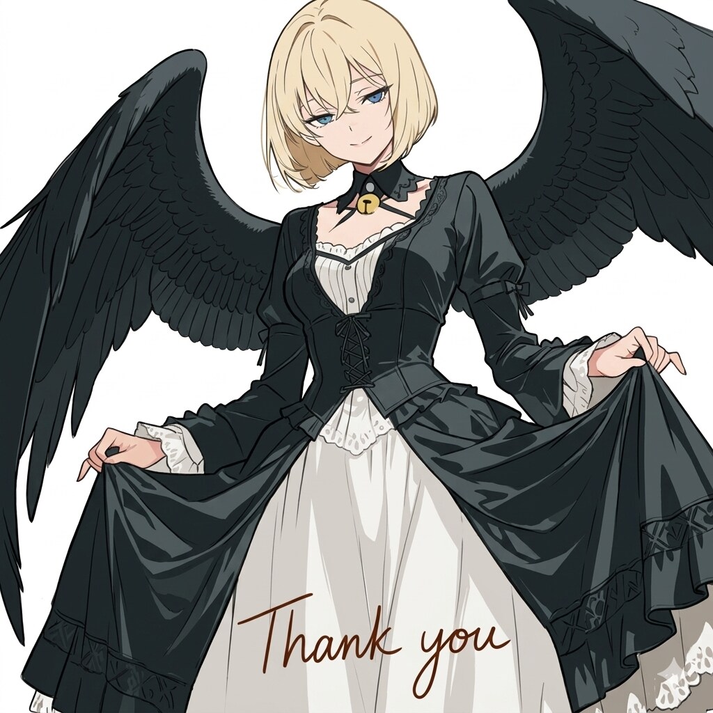 「翼のゴスロリ」企画参加ありがとうございます！ | の人気AIイラスト・グラビア