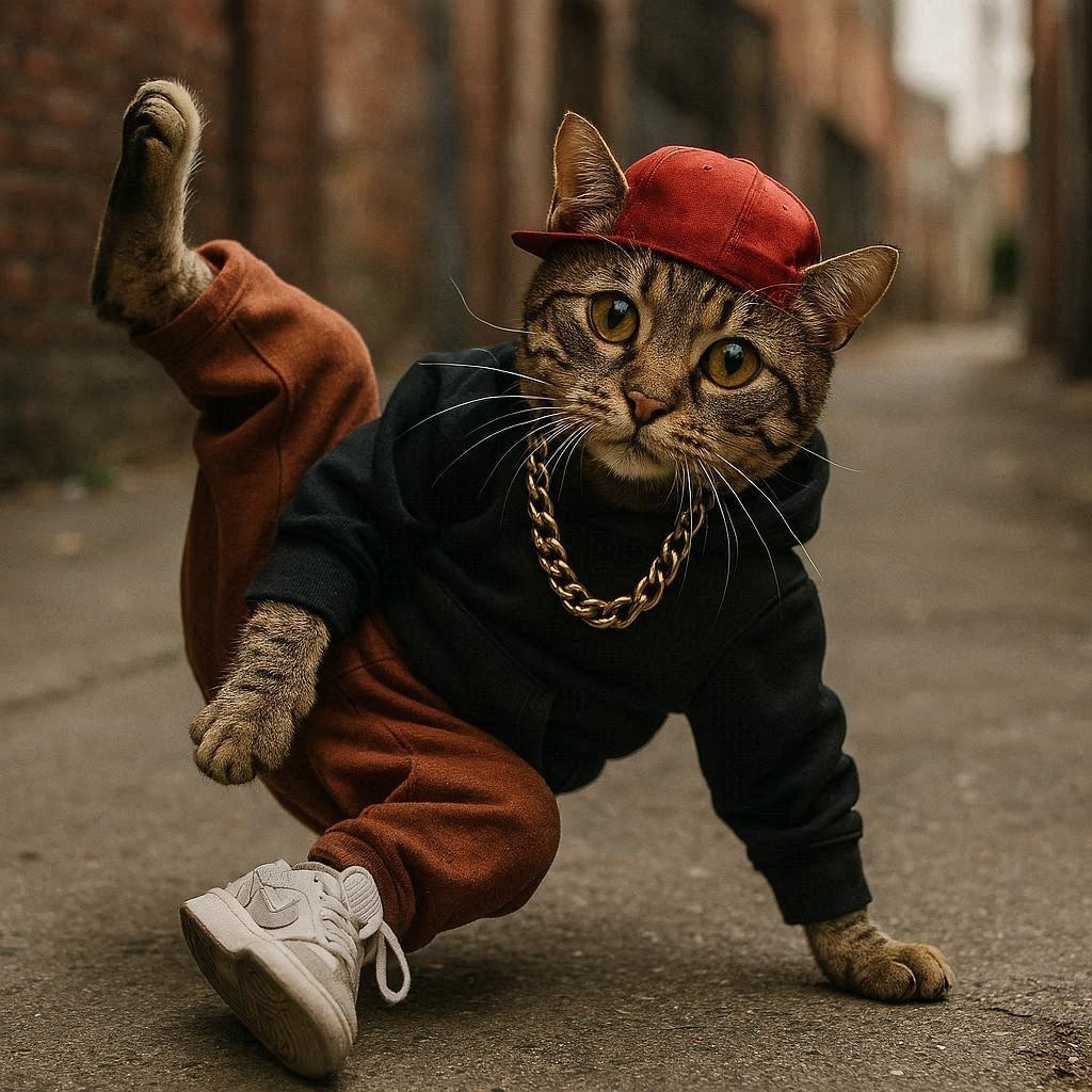 ヒップホップな猫