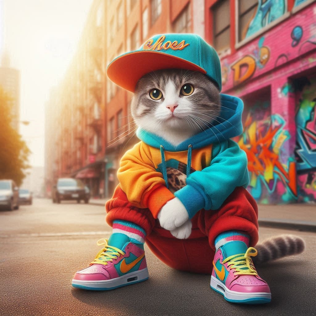 ヒップホップな猫