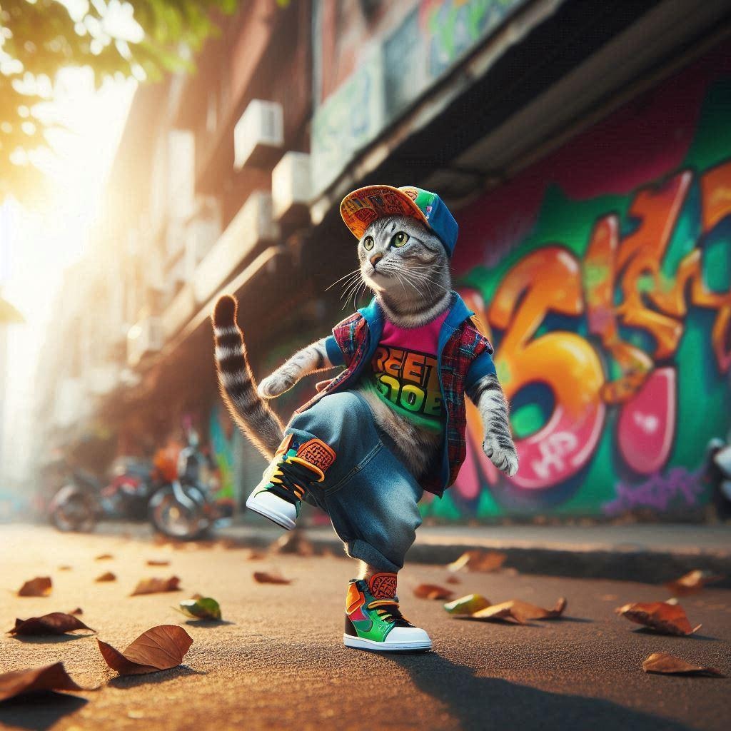 ヒップホップな猫