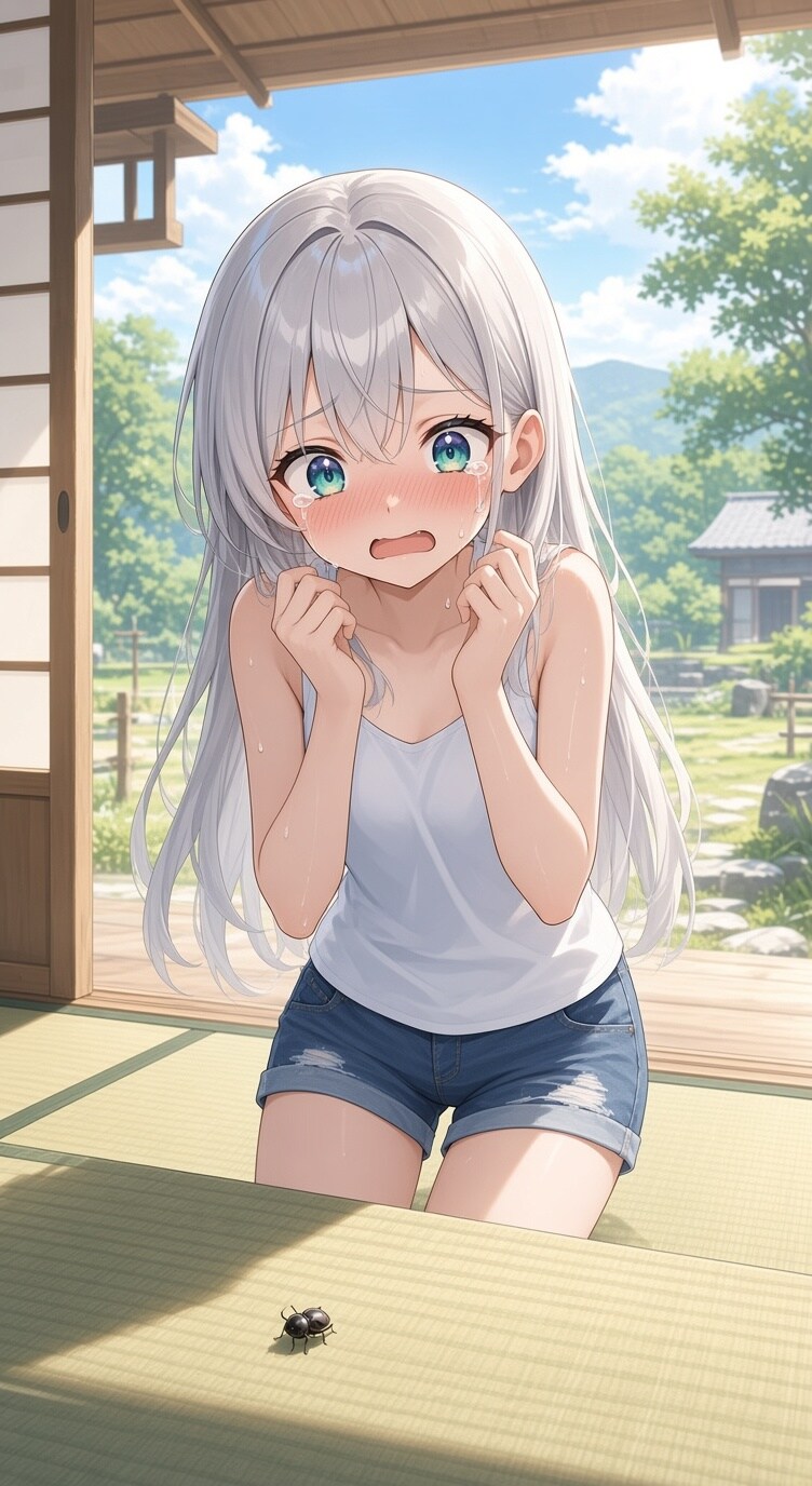 虫入ってきちゃった…お兄ちゃん追い出して… | の人気AIイラスト・グラビア