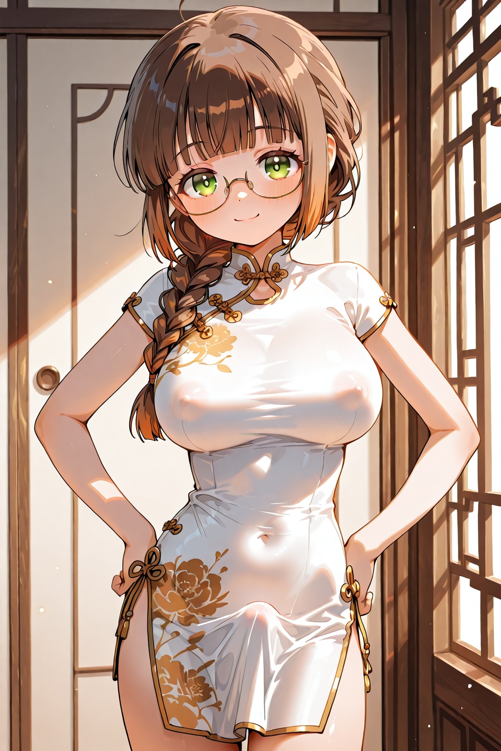 胸ポチだけど凸で没！