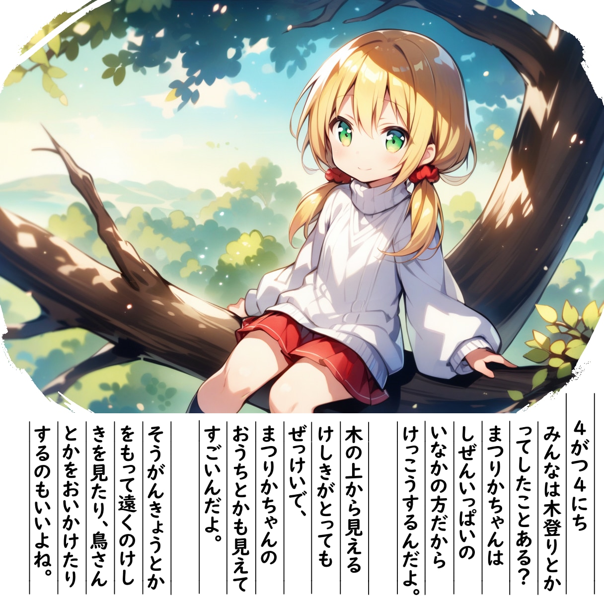 【絵日記】きのぼりだいすき | の人気AIイラスト・グラビア