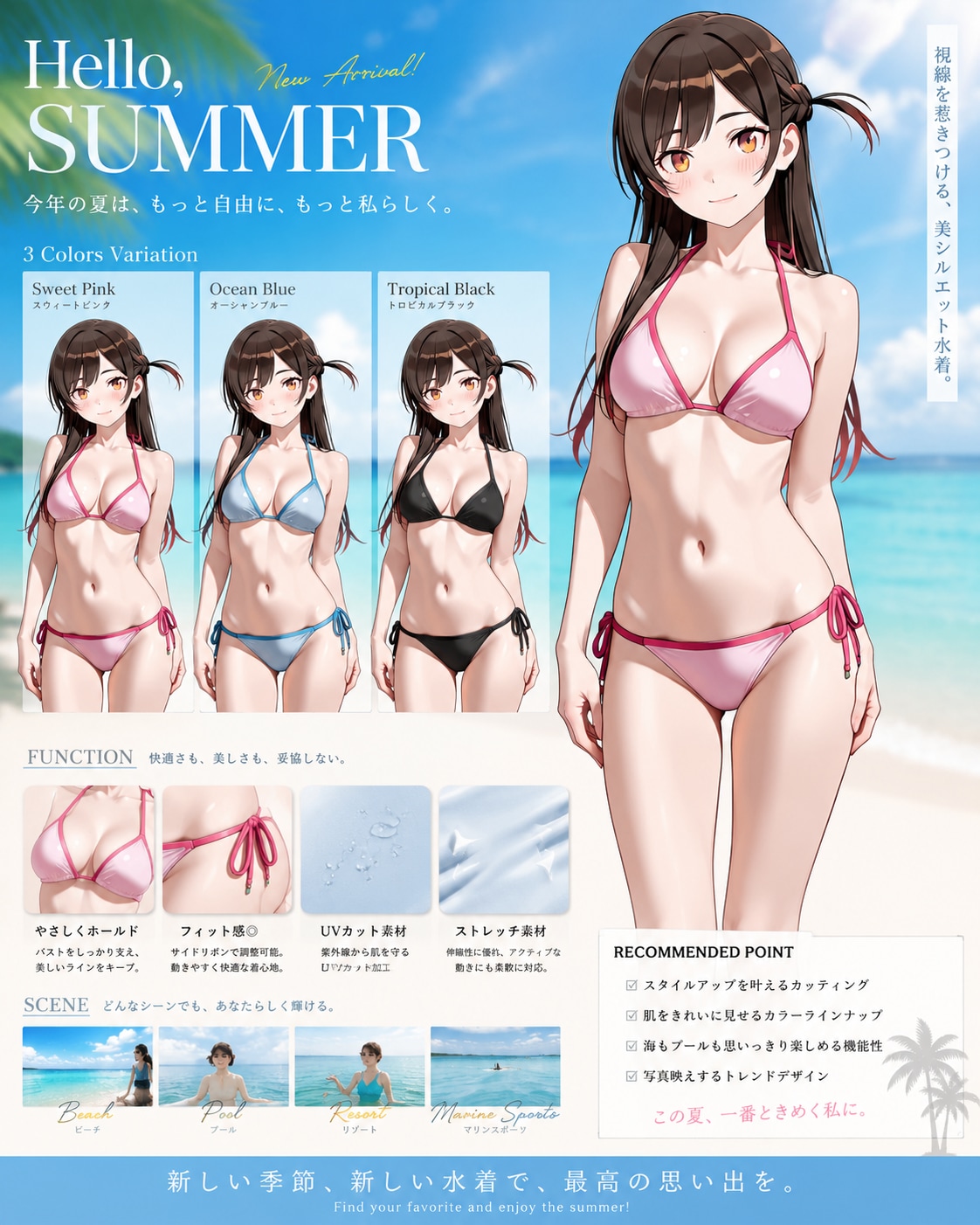 水着ファッションカタログ【千鶴Ver.】