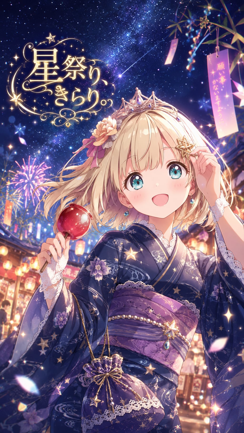 星祭り、きらり。
