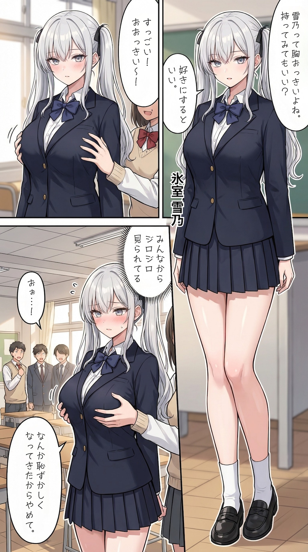 同級生に持ち上げられる一軍ギャルズ