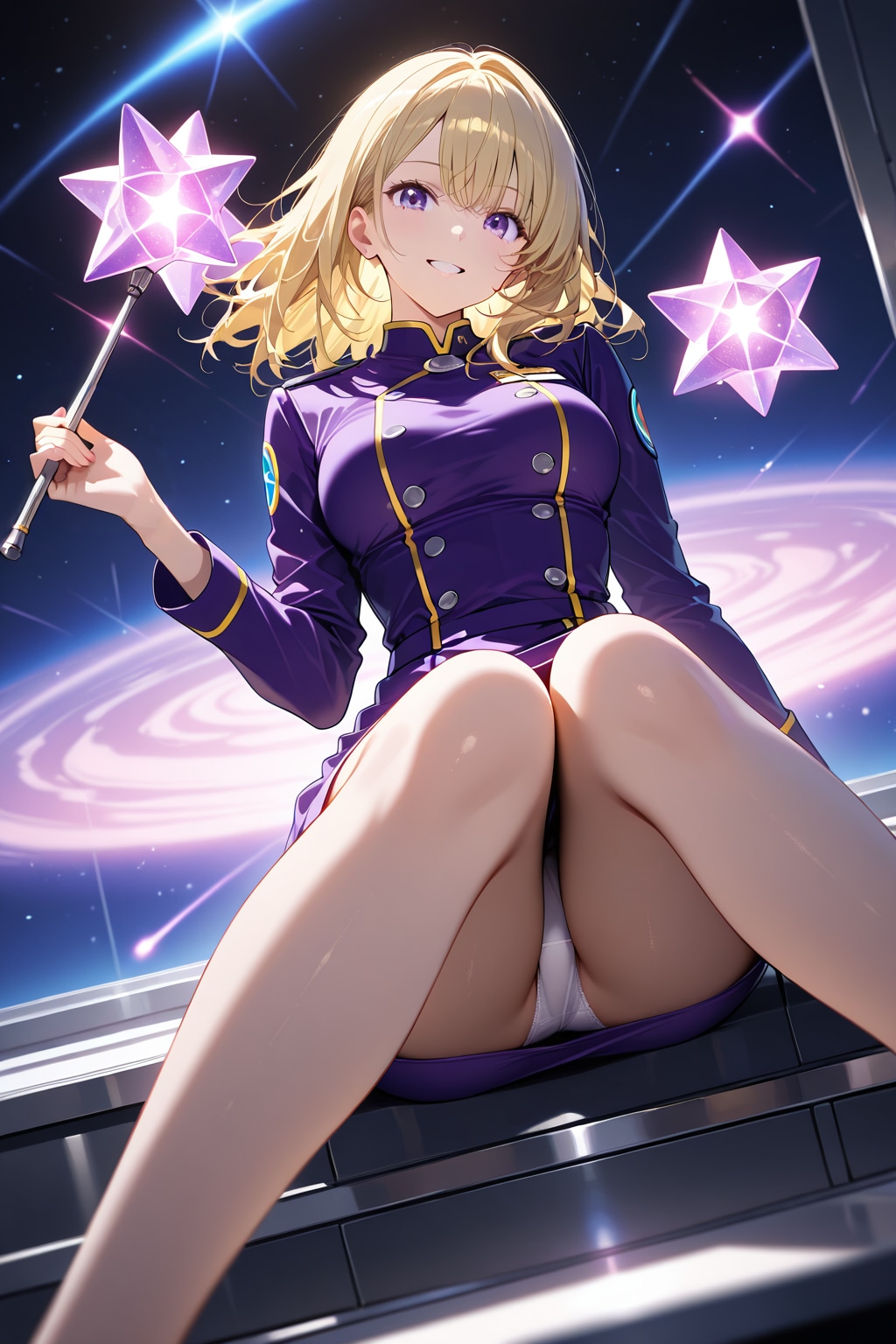ゲスト案内中♡　宇宙博物館のお姉さん