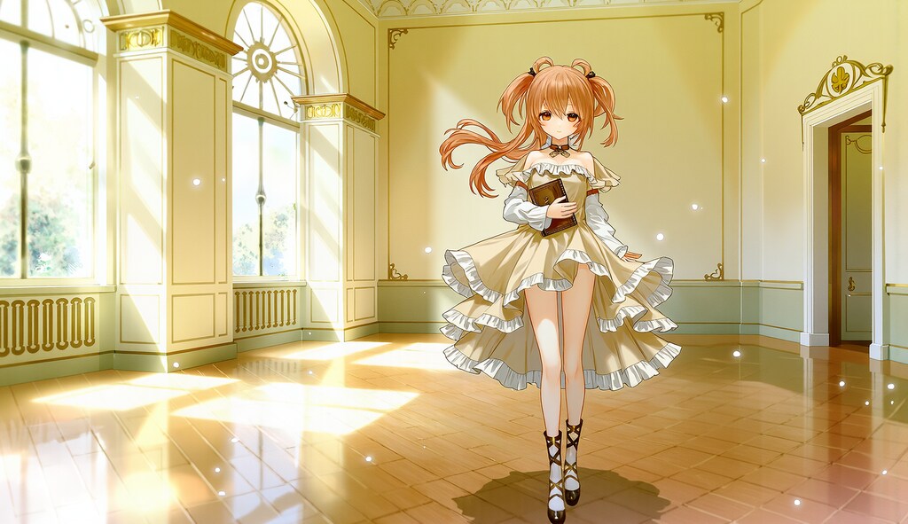 光の舞に揺れる乙女