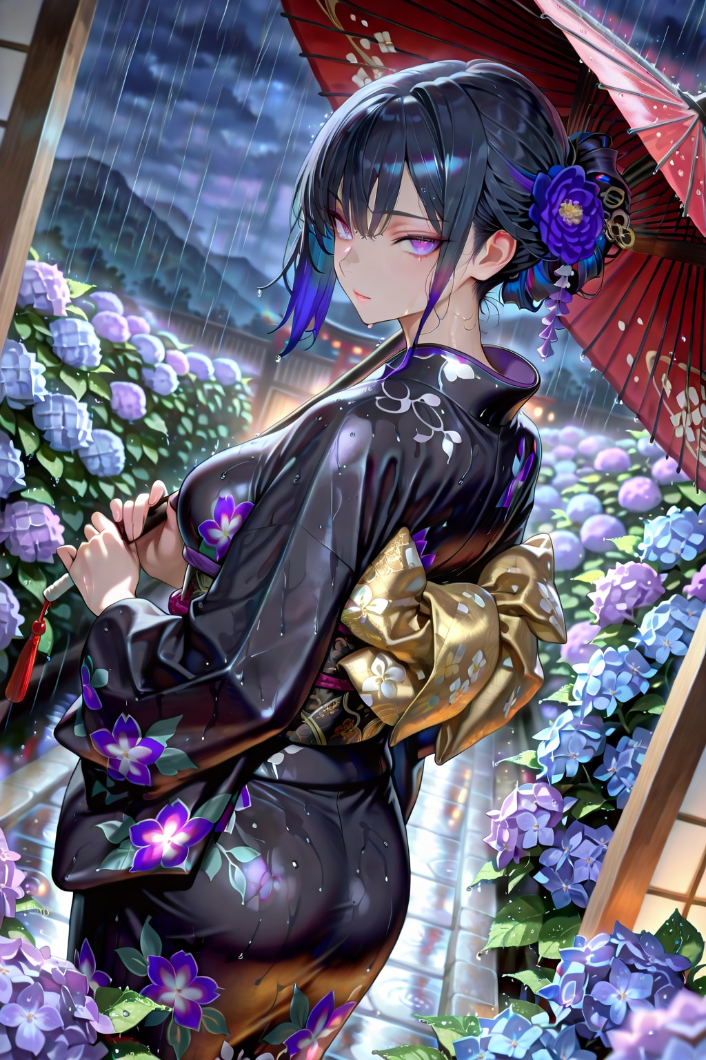 雨夜に咲く