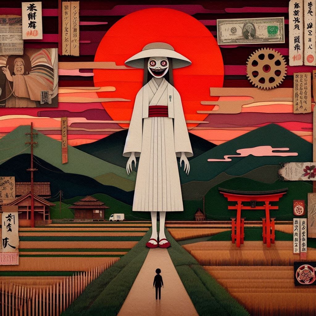 逢魔が時の影—八尺様