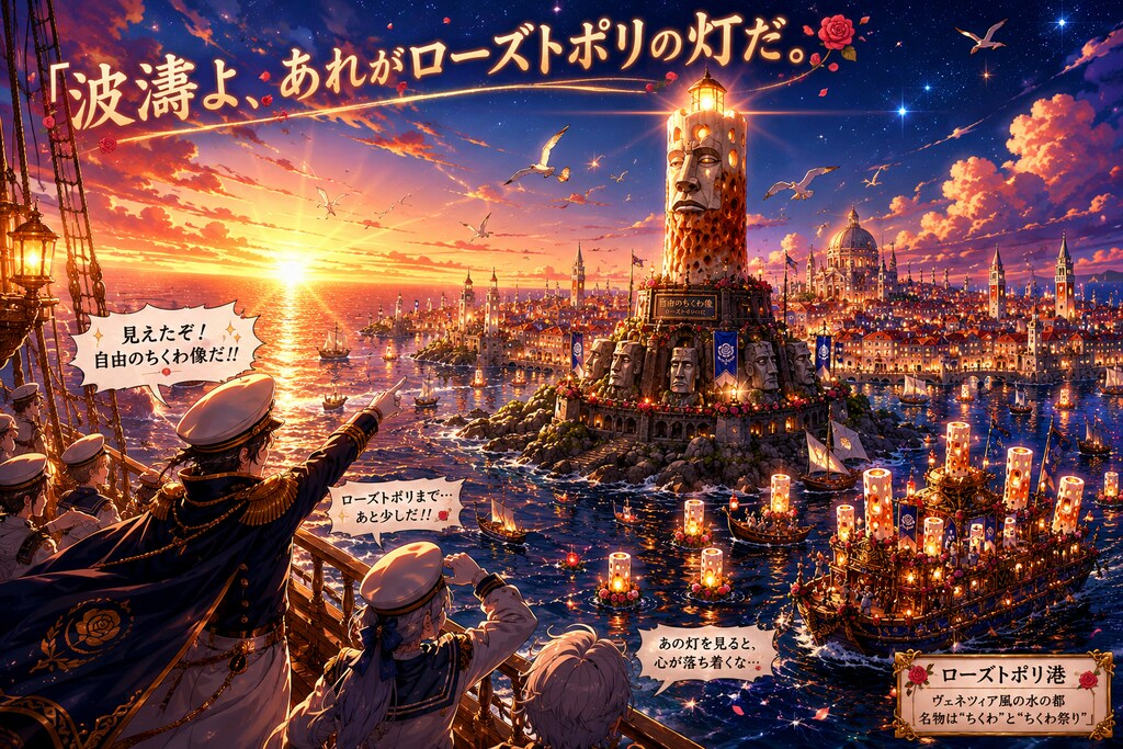 波濤よ、あれがローズトポリの灯だ。