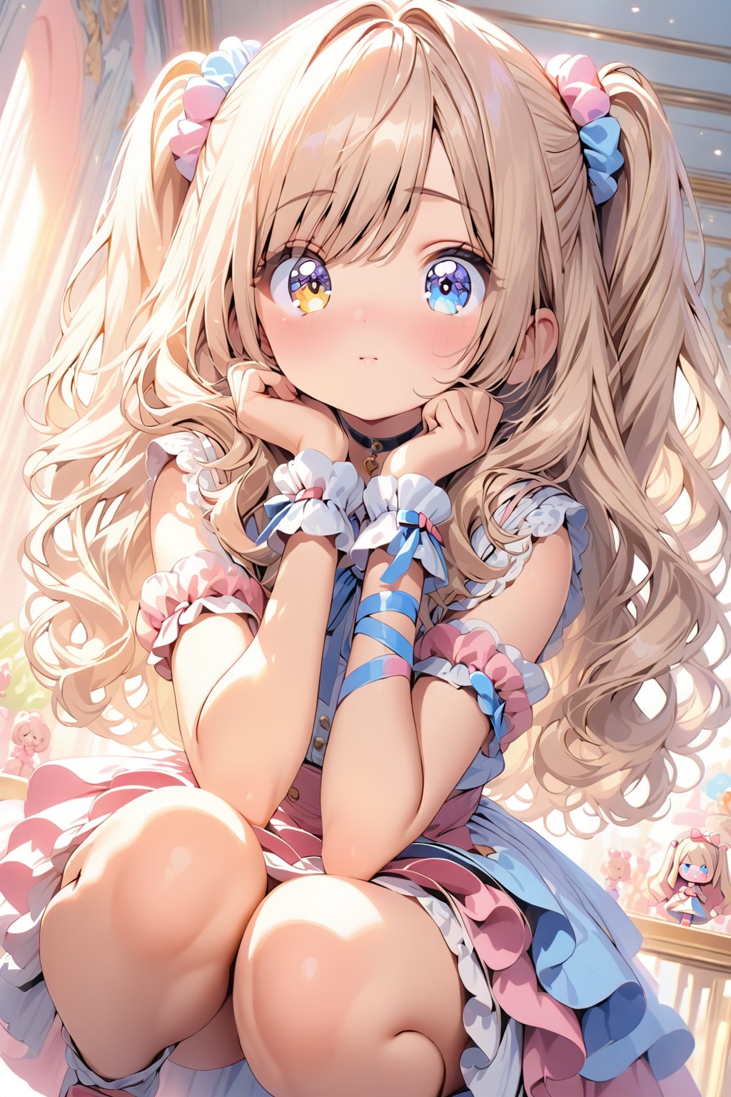 アイドルポーズ | の人気AIイラスト・グラビア