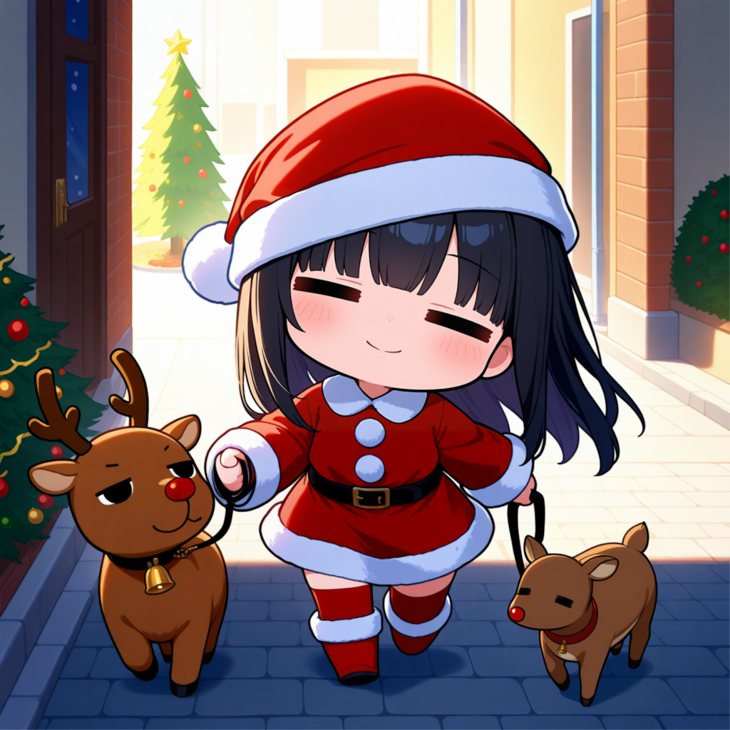 サンタちゃんがやってきた